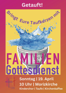 Plakat für den Familiengottesdienst